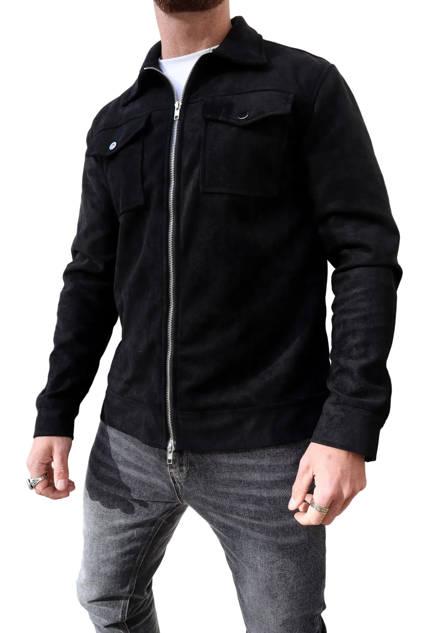 CAPO Suede Black Jacket
